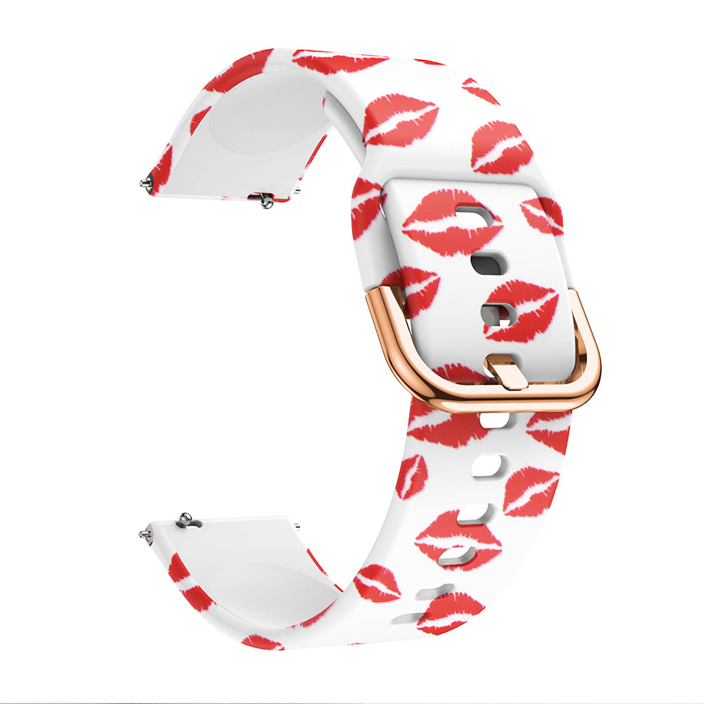 Colorful Pattern Printed Silicone Watch Band for Samsung Galaxy Watch Active 22mm Colorful Pattern Printed Silicone Watch Band for Samsung Galaxy Watch Active 22mm